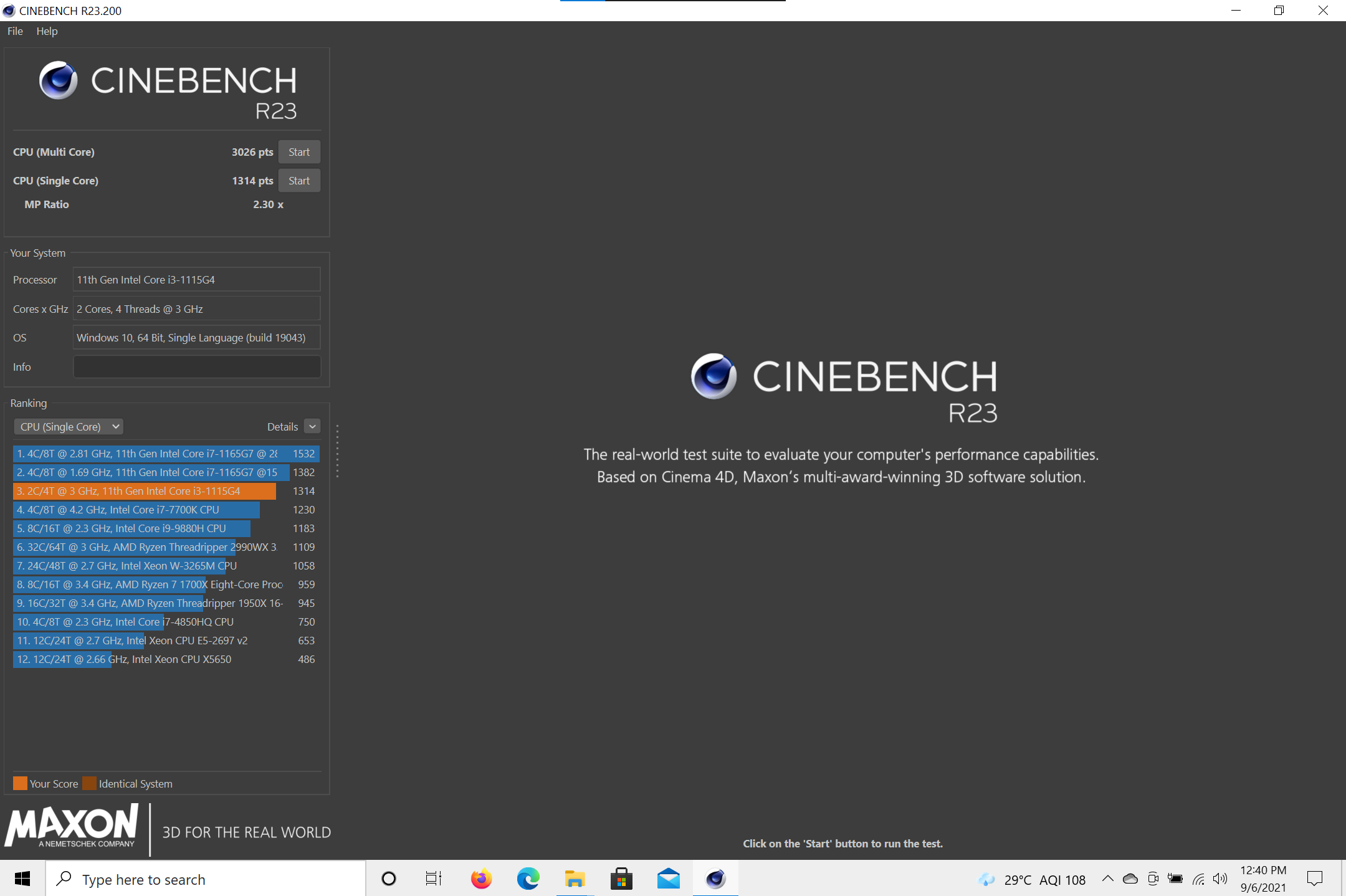 cinebench r23