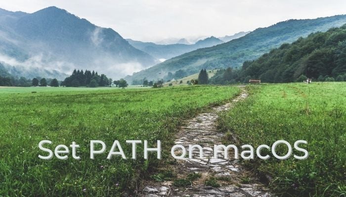 set PATH environment variable on macOS