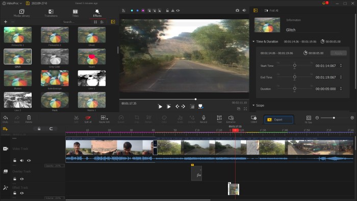 videoproc vlogger color editing