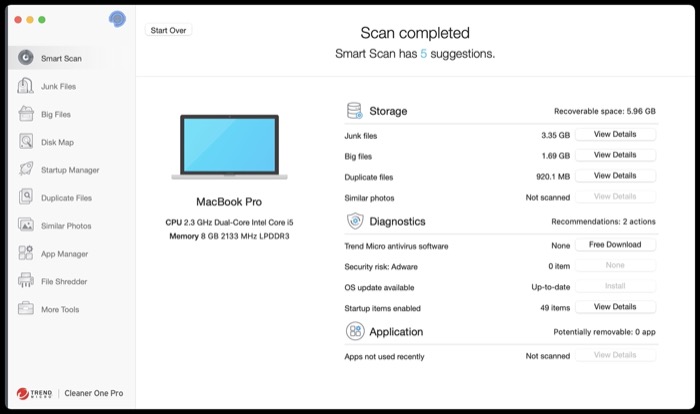 analyze smart scan results