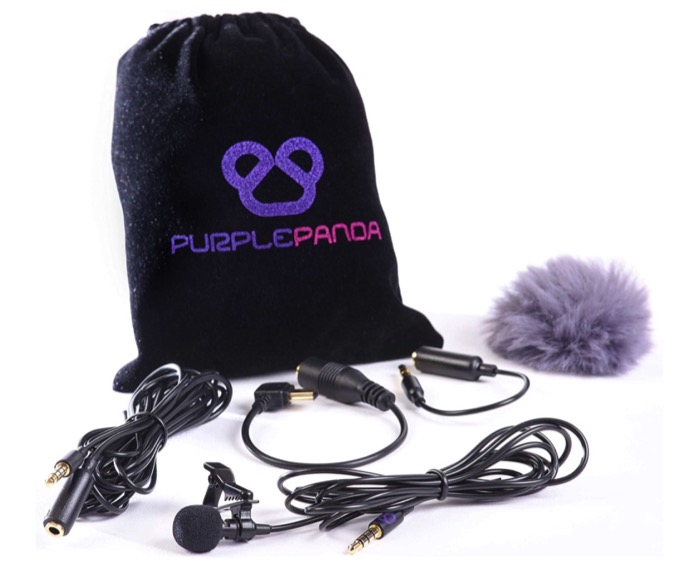 purple panda lavalier microphone