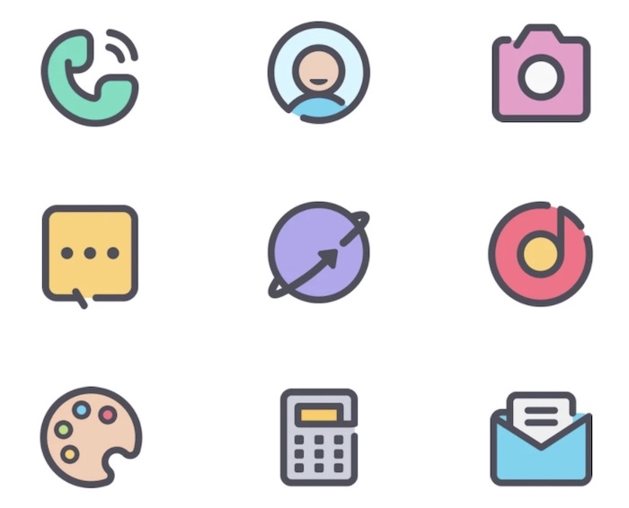 crayon Android icon pack