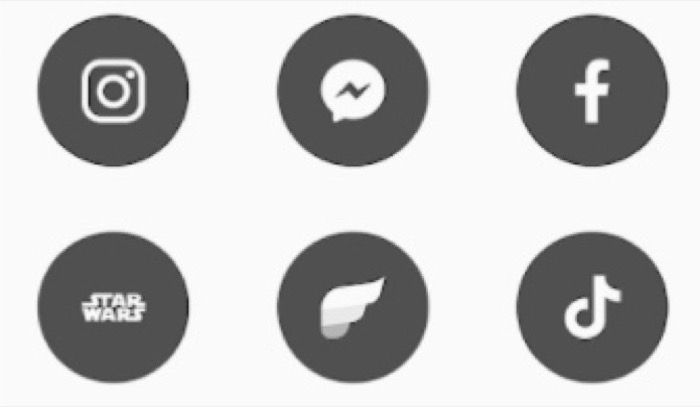 charcoal Android icon pack