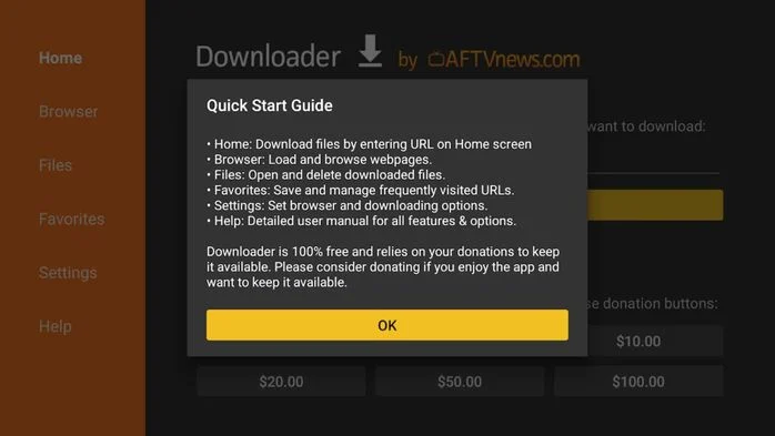 Downloader Google TV