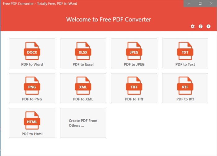 using free PDF converter