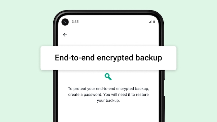 end-to-end encrypted WhatsApp backups