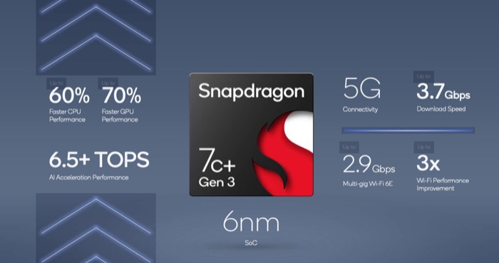 Snapdragon 7c+ gen 3 specs