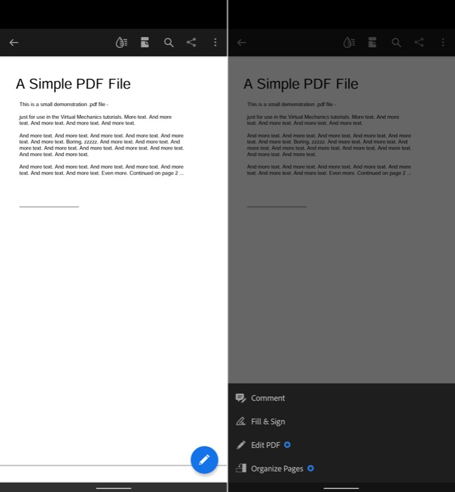 electronically sign a PDF document on Android