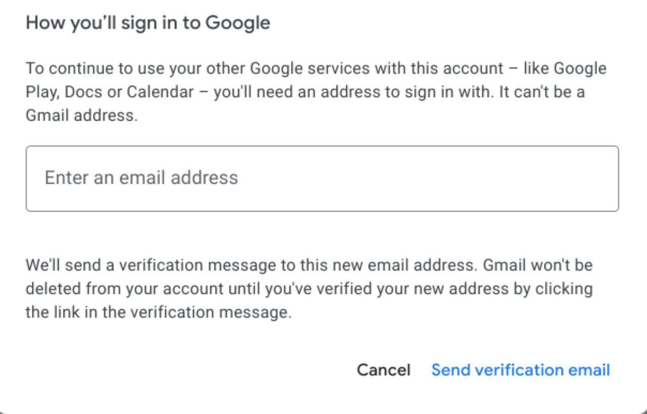 alternate gmail id