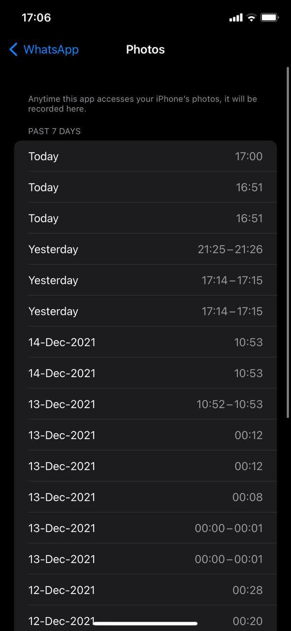 data and sensor report