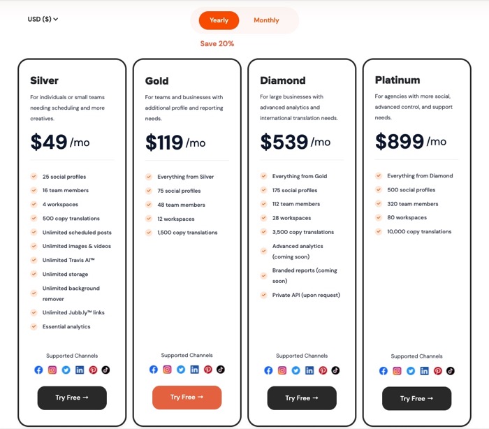 Ocoya pricing