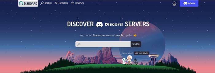 find Discord servers to join on Disboard