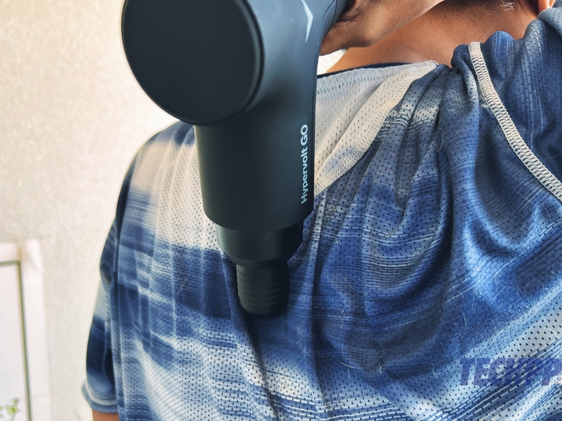 Hypervolt Go Review: A Portable Percussion Massage Gun for Your Hard-Working Muscles - hyperice hypervolt go review 10