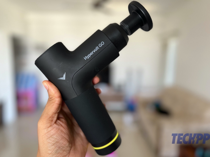 Hypervolt Go Review: A Portable Percussion Massage Gun for Your Hard-Working Muscles - hyperice hypervolt go review 8