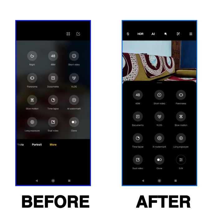 Camera Modes in MIUI