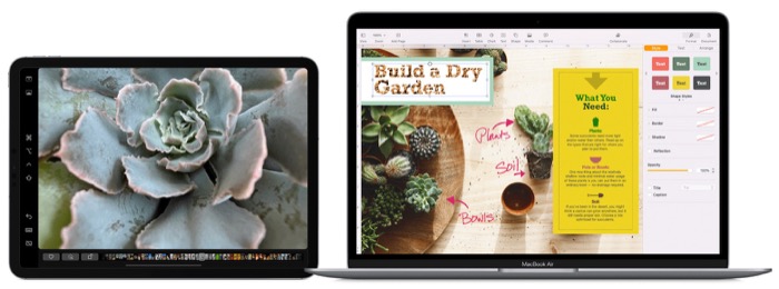 iPad and Mac in Sidecar mode