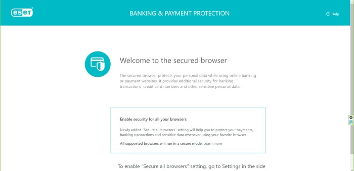 ESET Smart Security Secure Banking