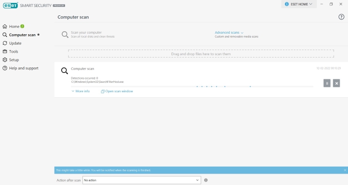 ESET Smart Security File Scanning