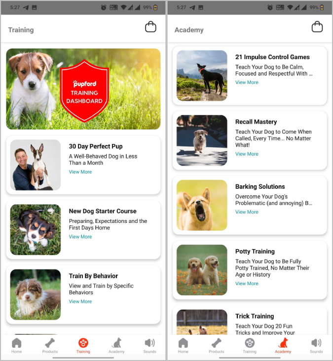 pupford dog training app