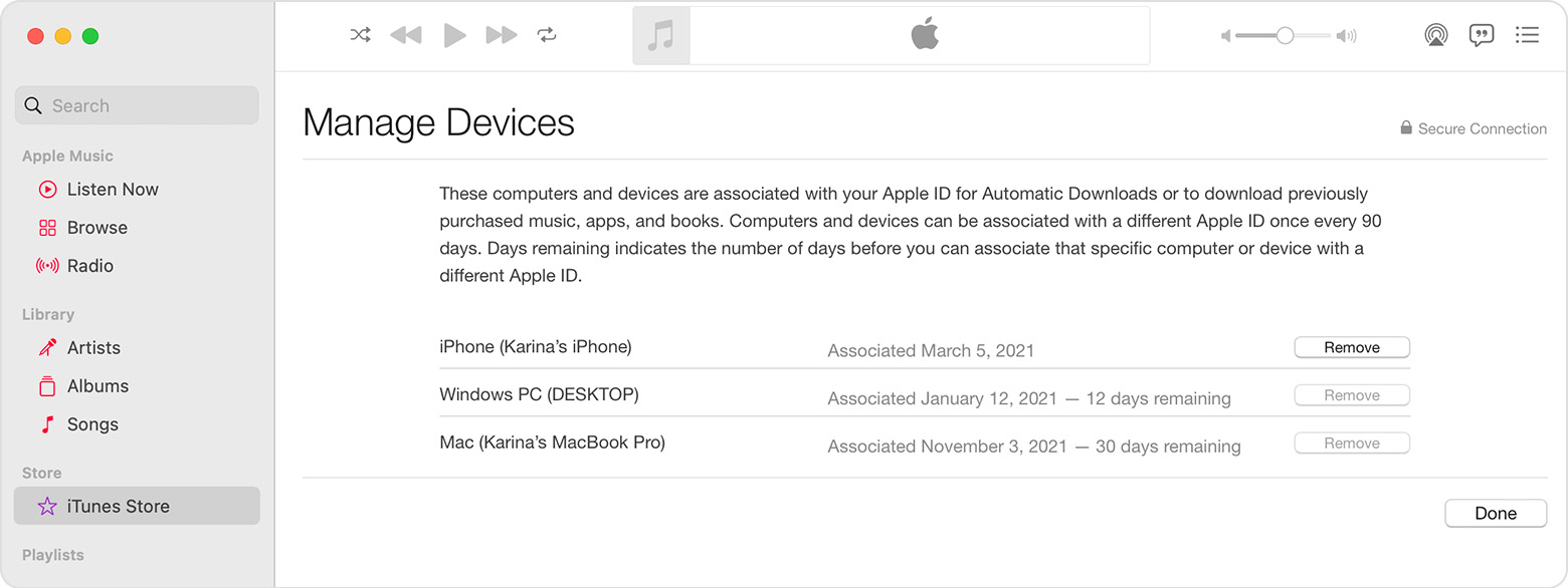 How to Remove Device from Apple ID - manage devices