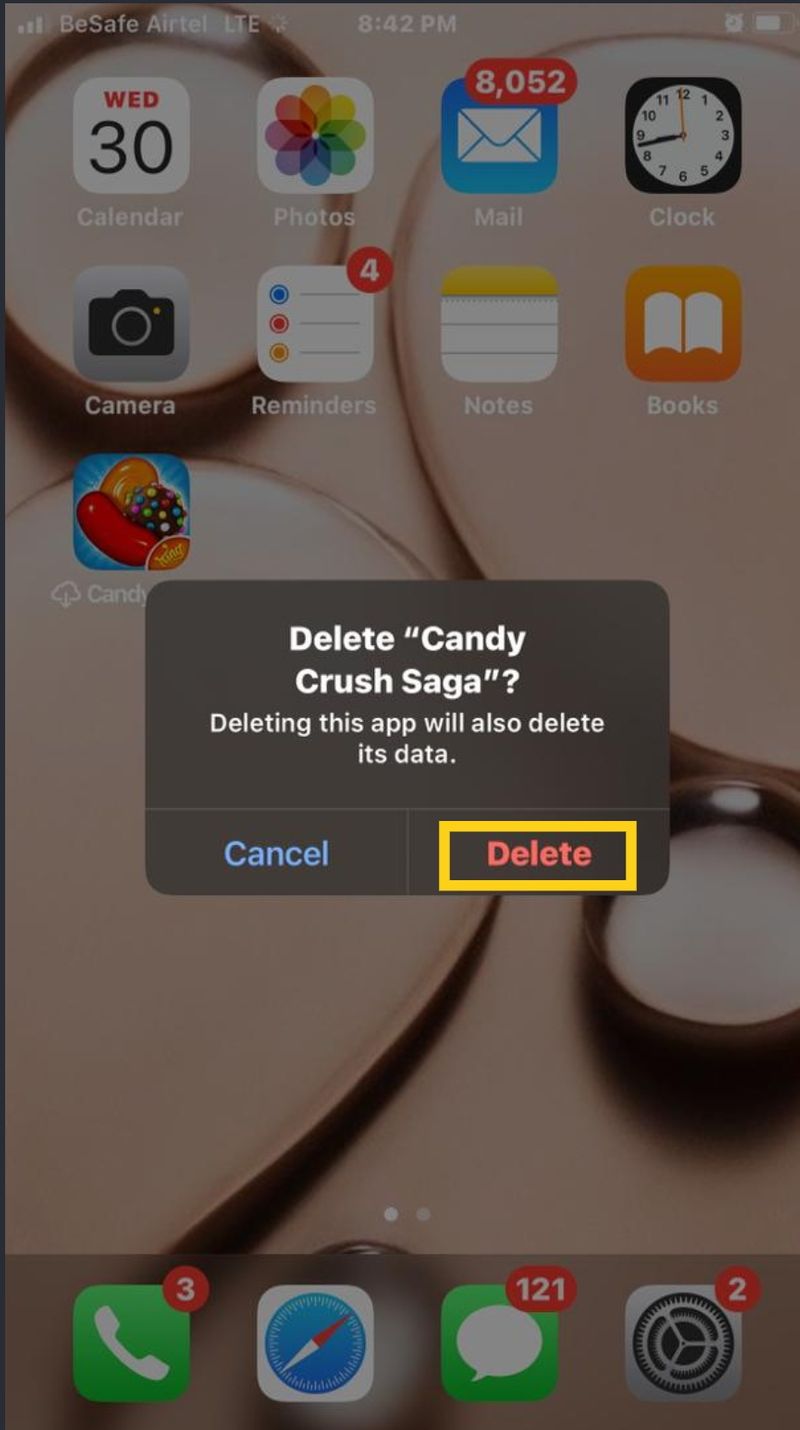 how to Delete app on iPhone 