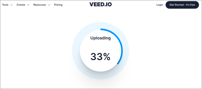 Best Ad-Free Online Video Converters to use in 2022 - Uploading video on Veed