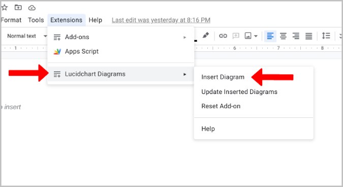 Insert Diagram Google Docs Extension