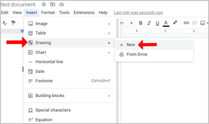 new drawing on Google Docs 