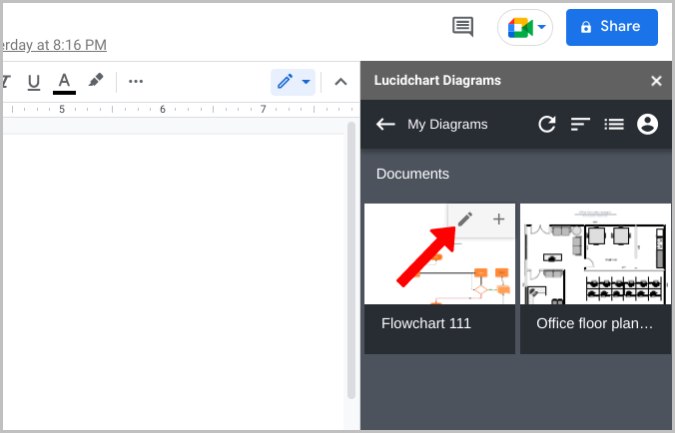 Edit Option Lucidchart