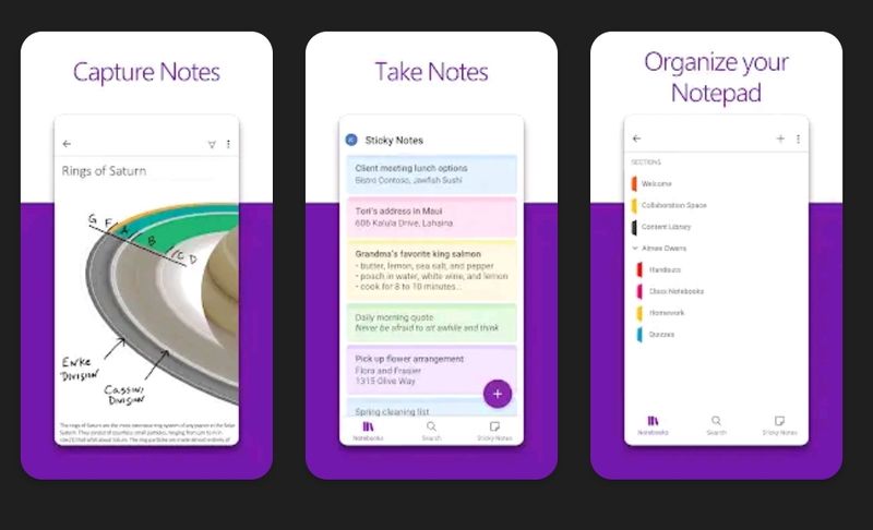 Best note-taking app for Android -OneNote