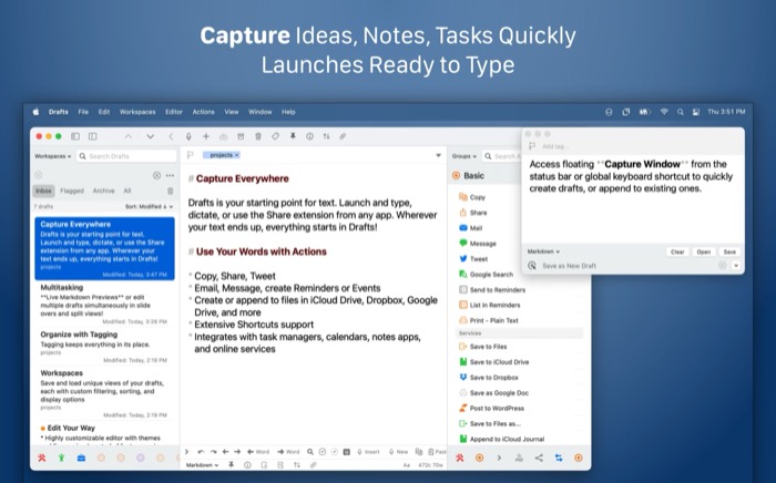 drafts app for mac