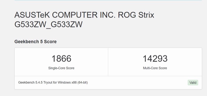 geekbench scar 15