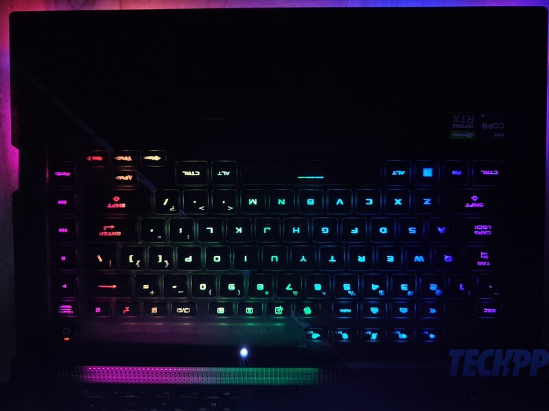 Asus ROG Strix Scar 15 keyboard