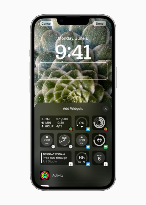 ios 16 lock screen widgets