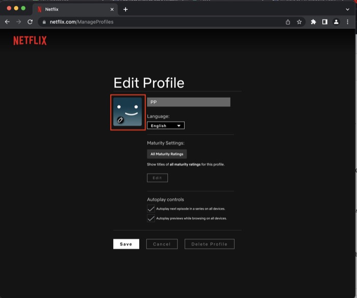 Default profile photos Netflix