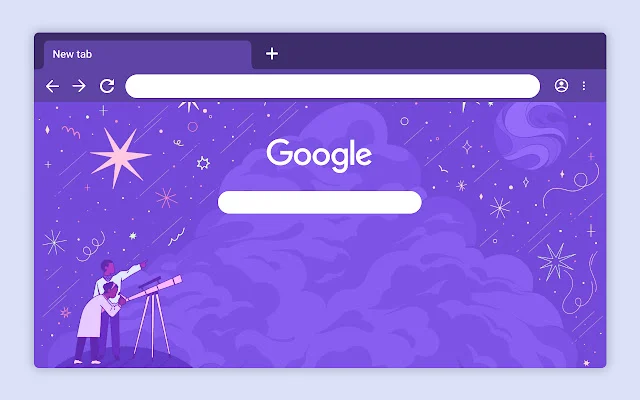 stargazers google chrome theme