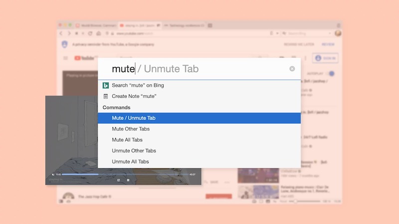 mute a tab on vivaldi