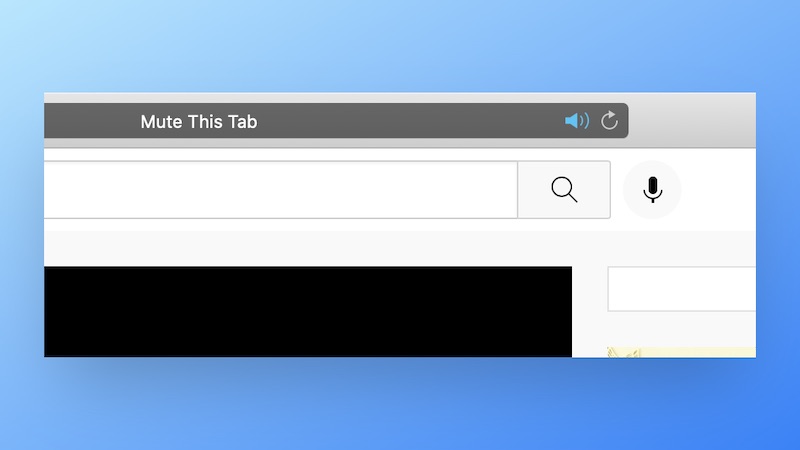 mute a tab in safari