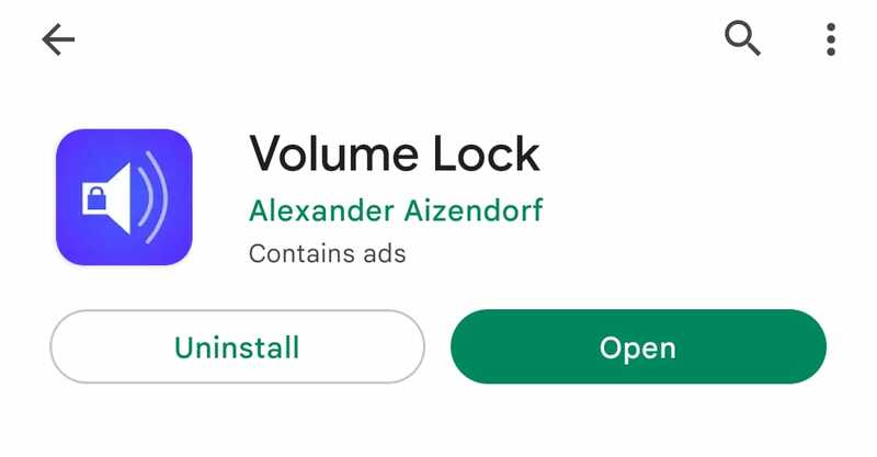 Volume Lock App