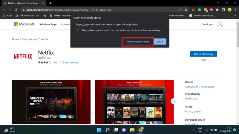 download movies and shows netflix Windows step 2