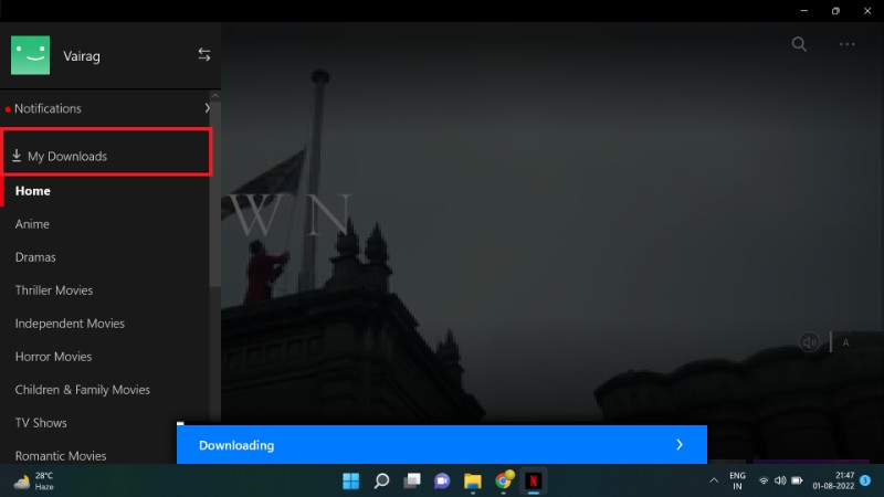 download movies and shows netflix Windows step 9