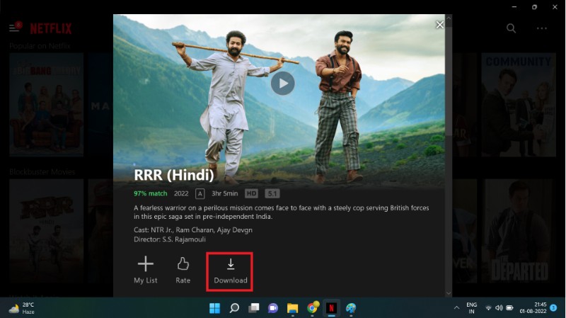 download movies and shows netflix Windows step 7