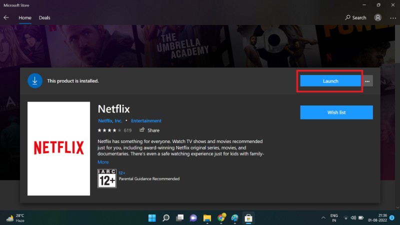 download movies and shows netflix Windows step 4