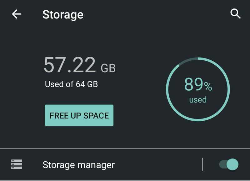 free up storage space