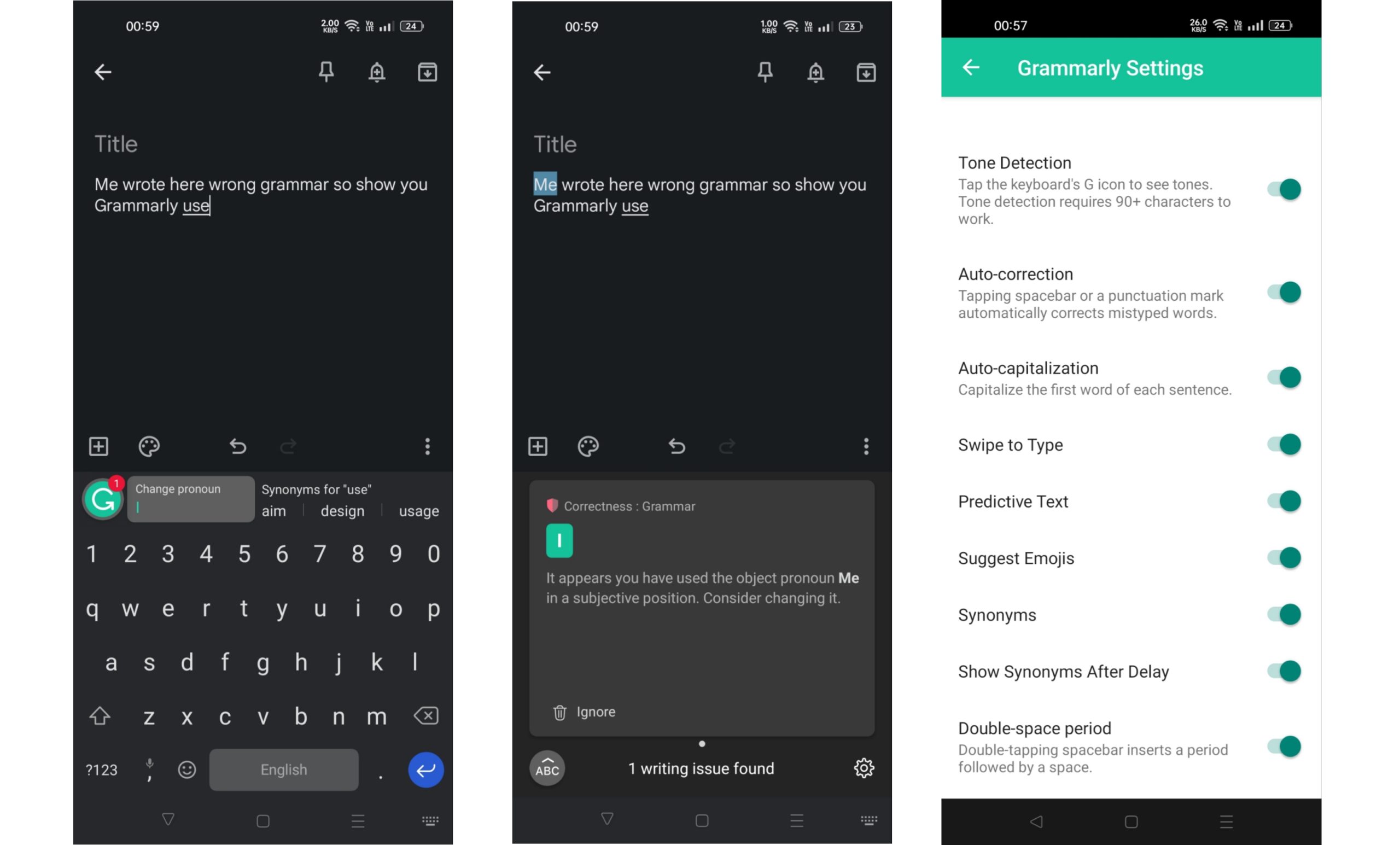 grammarly keyboard app for android