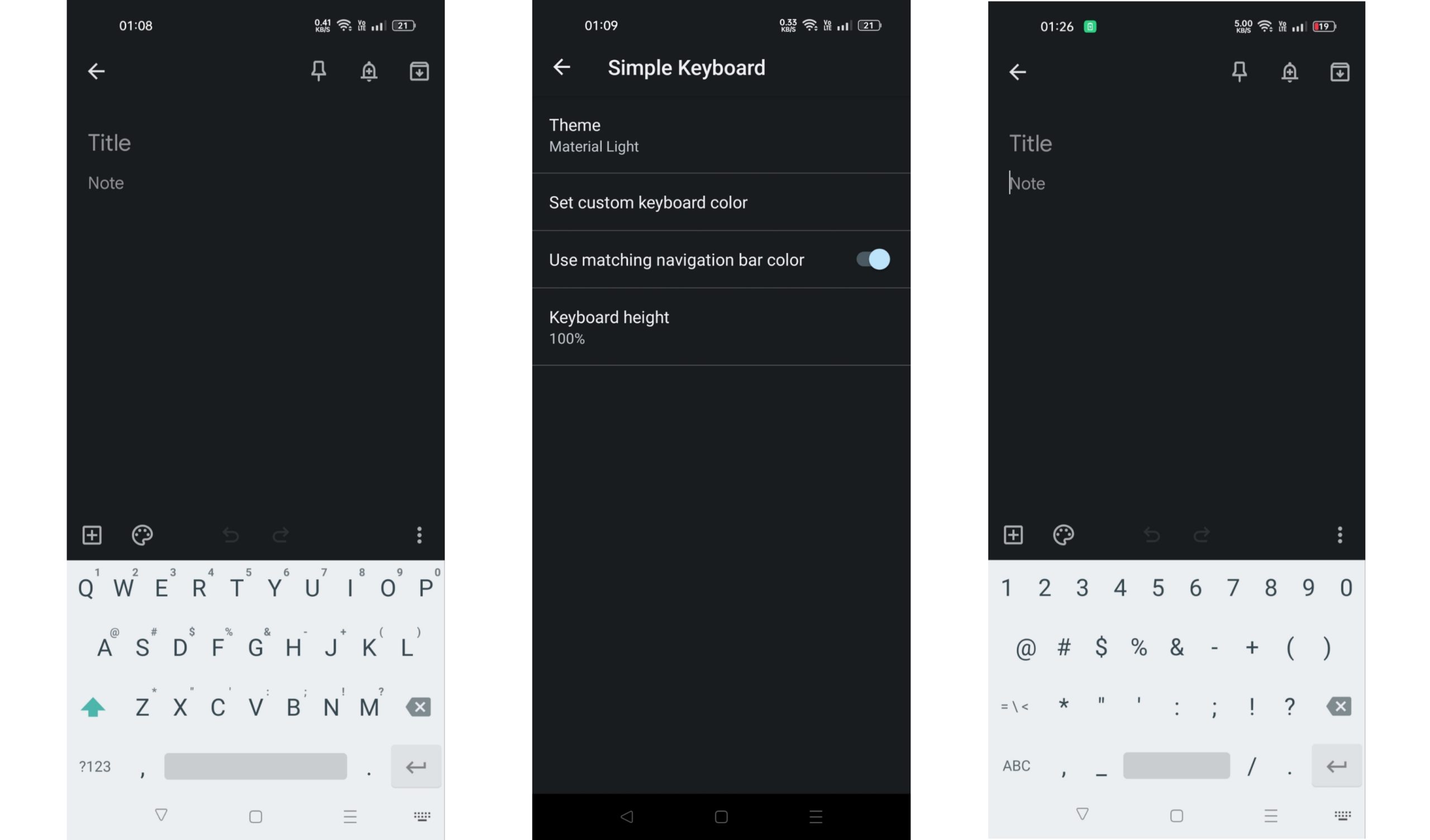 simple keyboard app for android