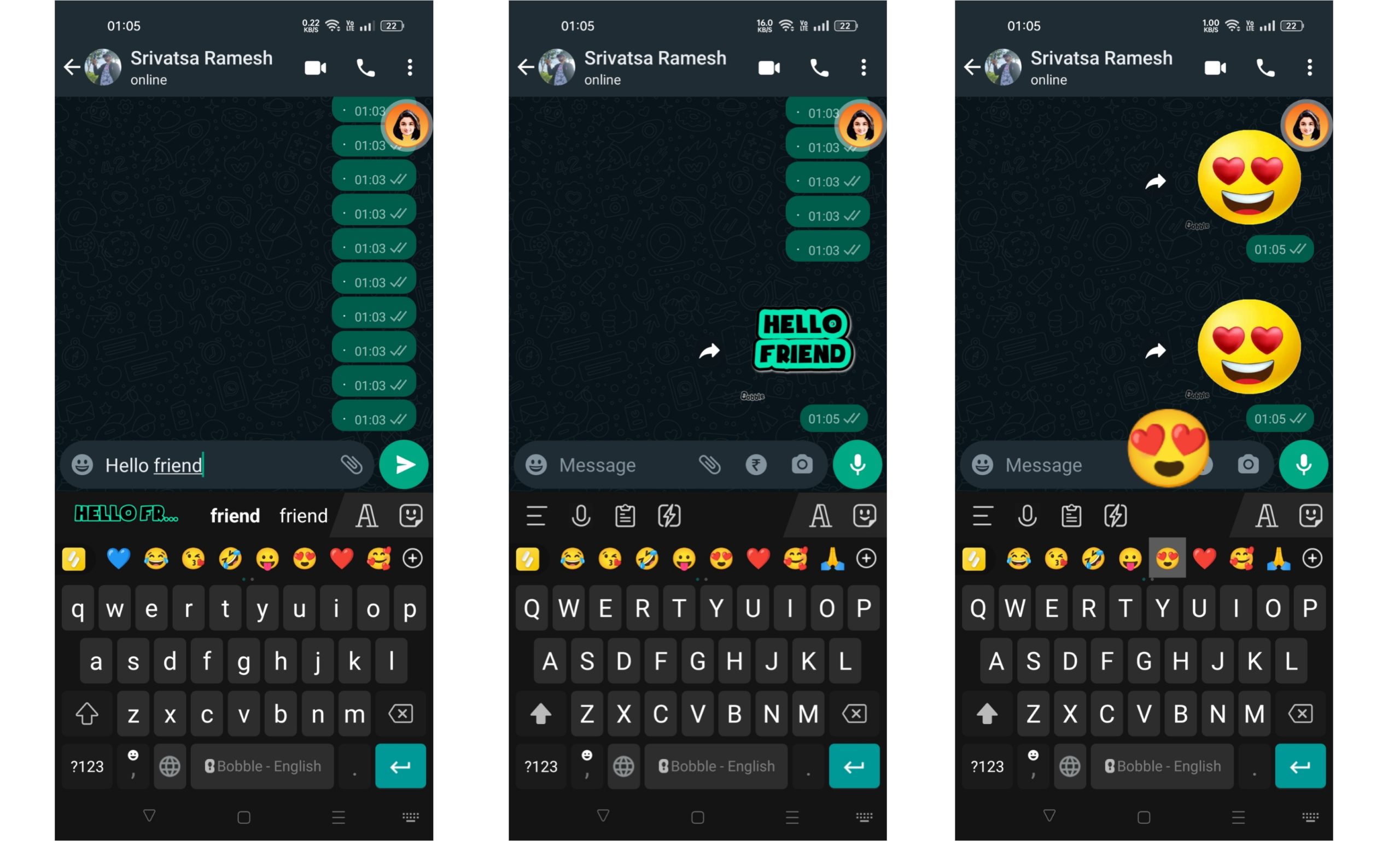 bobble keyboard app for android