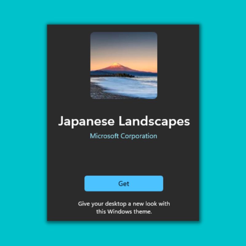 Japanese Landscapes Theme Pack