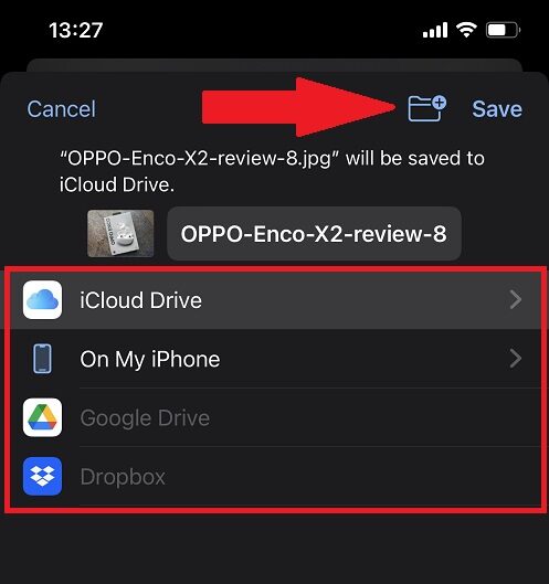 Chrome save file iPhone