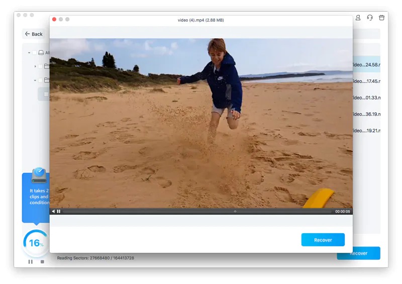 recovering lost video with advanced video recovery